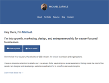 Tablet Screenshot of michaelcarwile.com